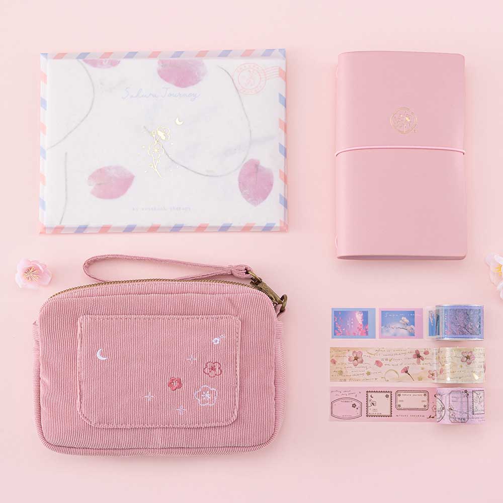 Tsuki ‘Sakura Journey’ Travel Pouch ☾
