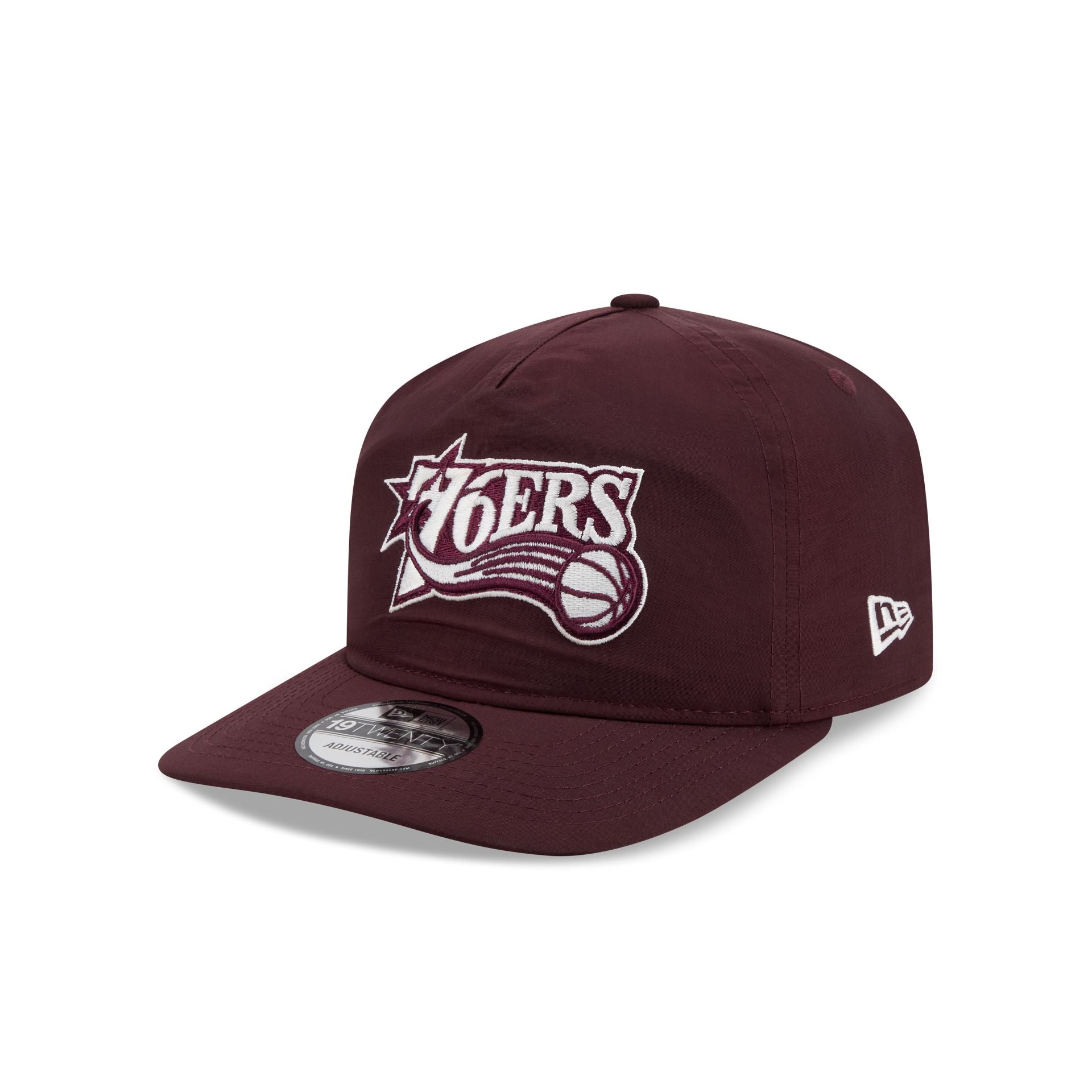 Philadelphia 76ers Burgundy Nylon 19TWENTY Adjustable Hat