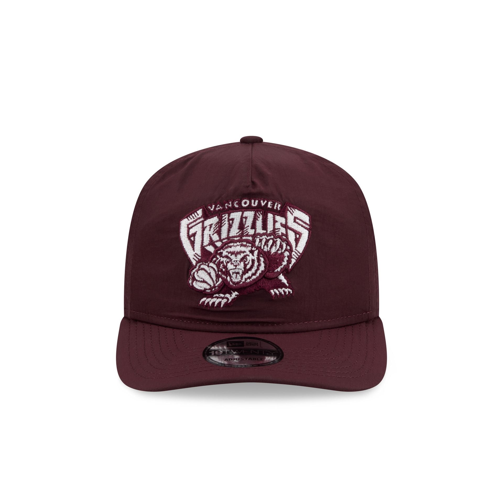 Vancouver Grizzlies Burgundy Nylon 19TWENTY Adjustable Hat