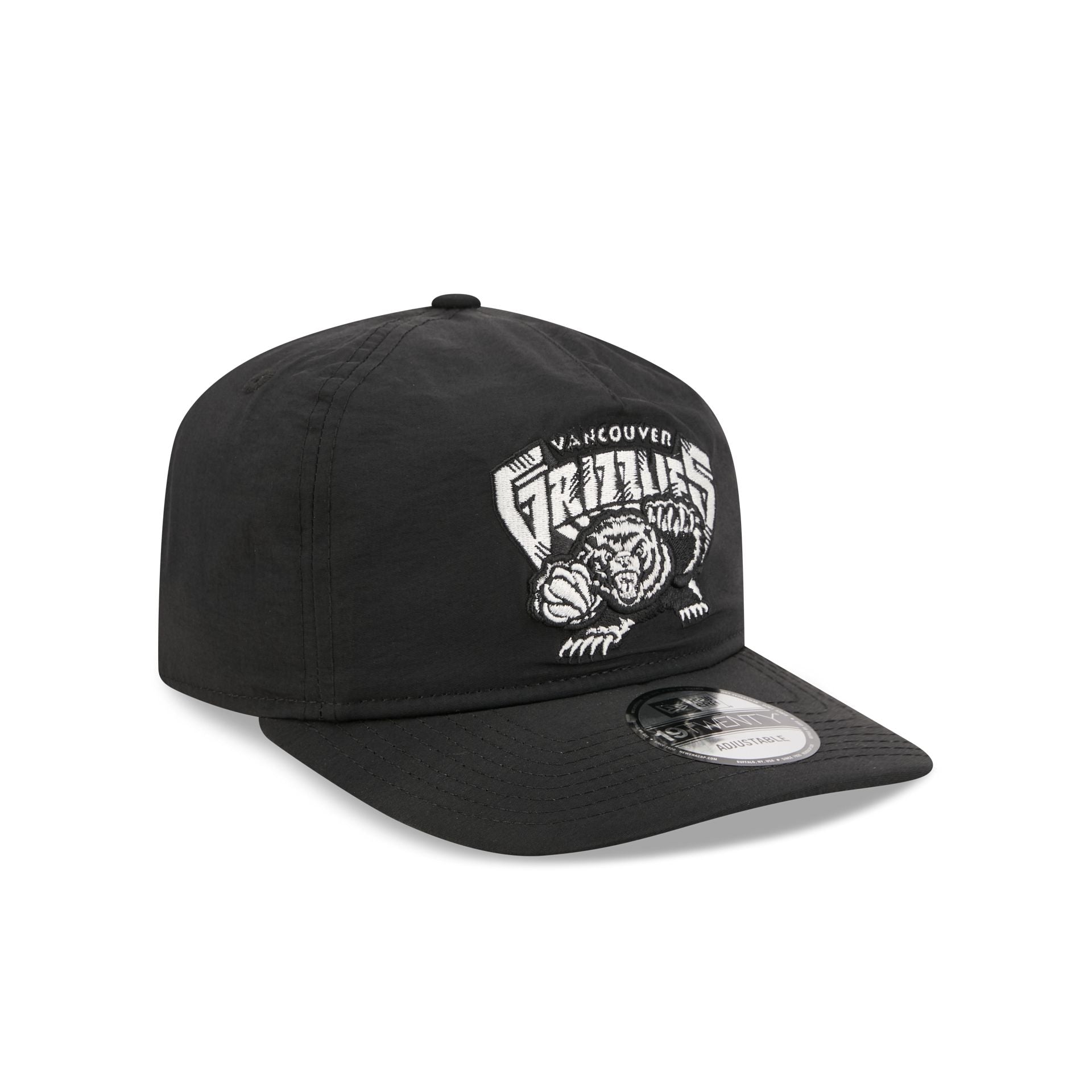 Vancouver Grizzlies Black Nylon 19TWENTY Adjustable Hat