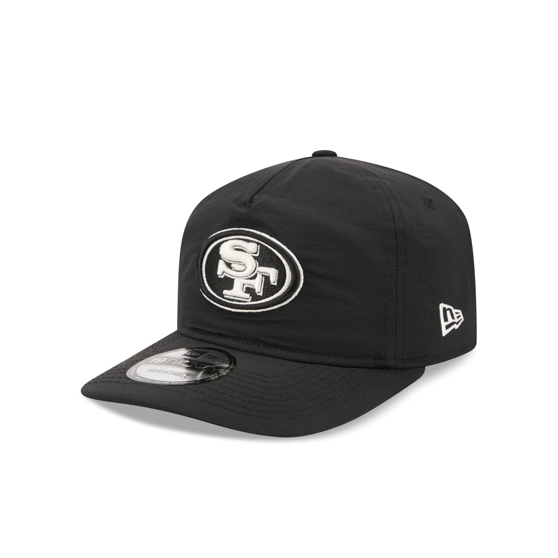 San Francisco 49ers Black Nylon 19TWENTY Adjustable Hat