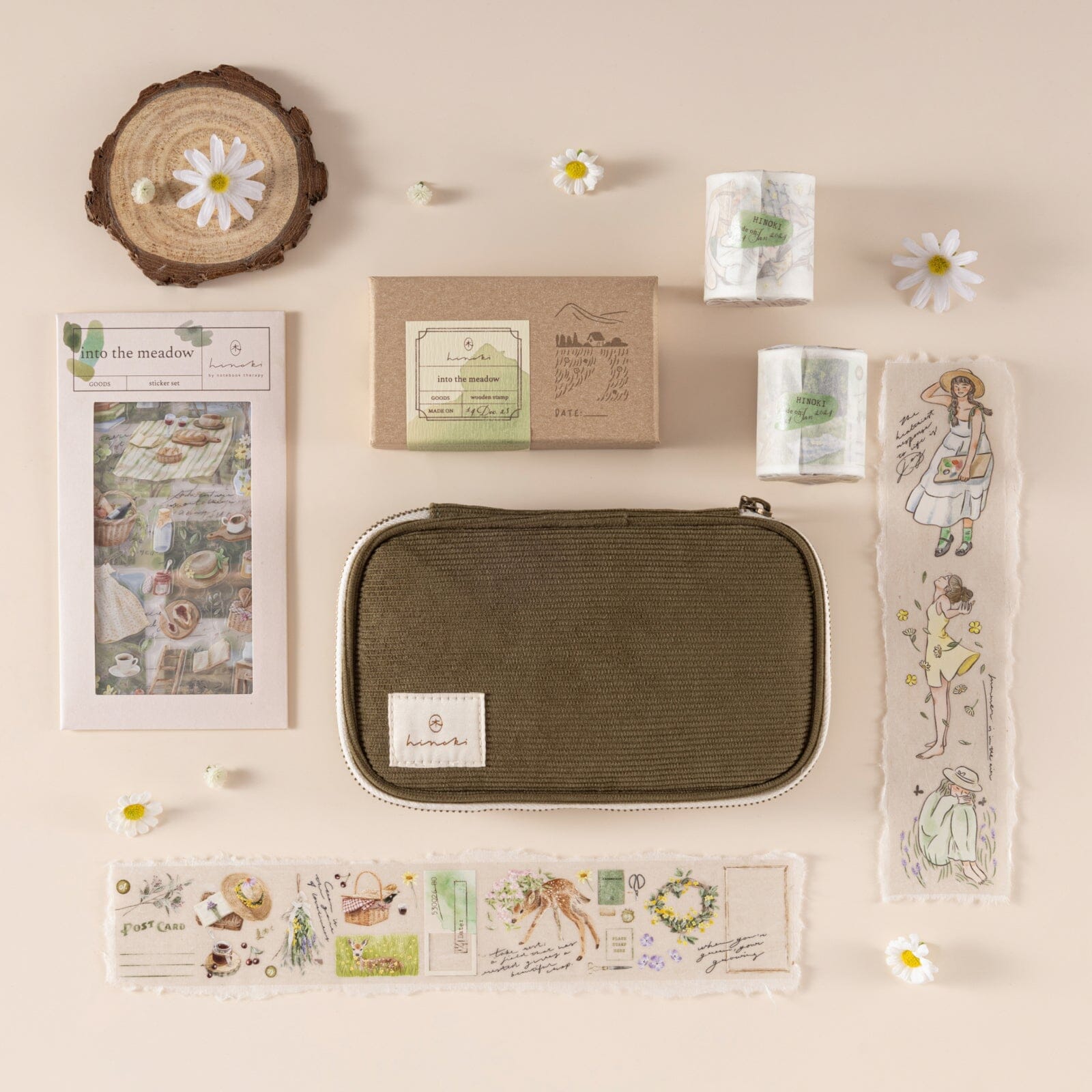 Hinoki - ‘Into the Meadow’ PET Decorative Tape - Summer Girls