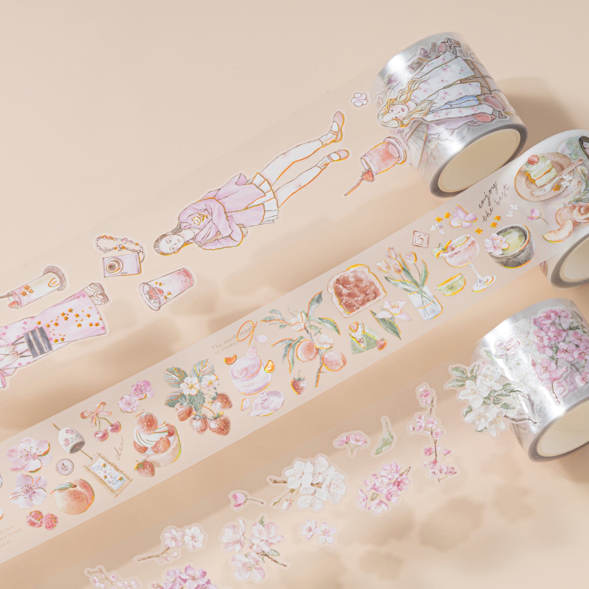 Hinoki - ‘Into the Spring’ PET Decorative Tape