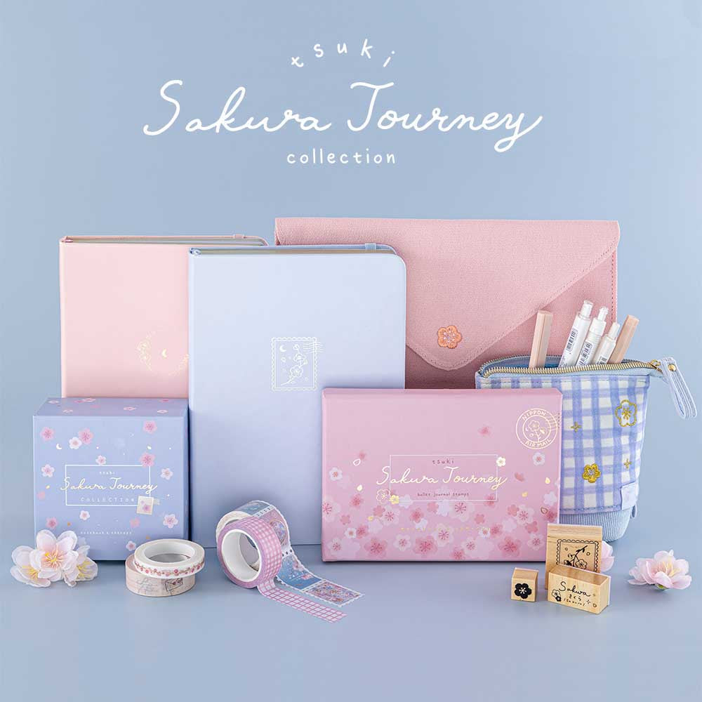 Tsuki ‘Sakura Journey’ Notebook Pouch ☾