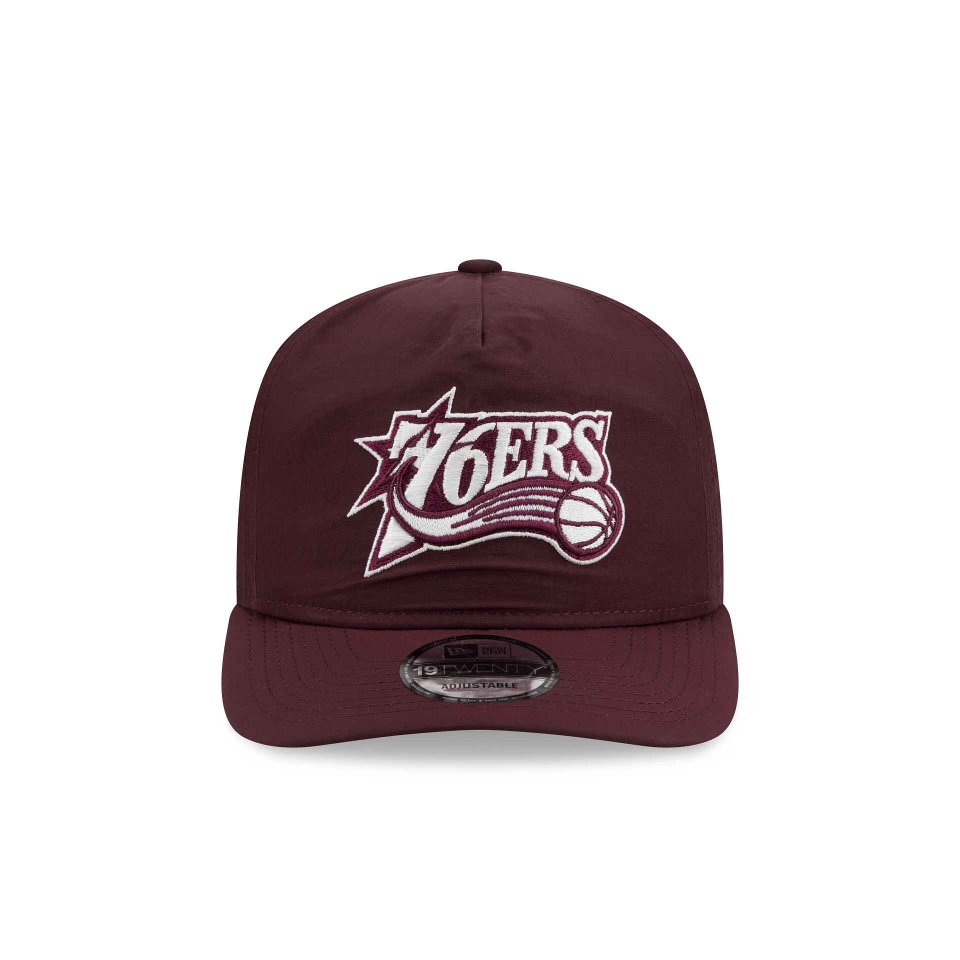 Philadelphia 76ers Burgundy Nylon 19TWENTY Adjustable Hat