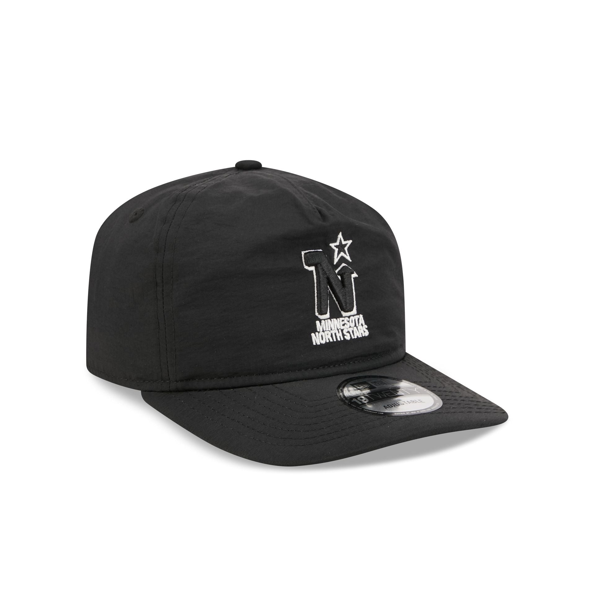 Minnesota North Stars Black Nylon 19TWENTY Adjustable Hat