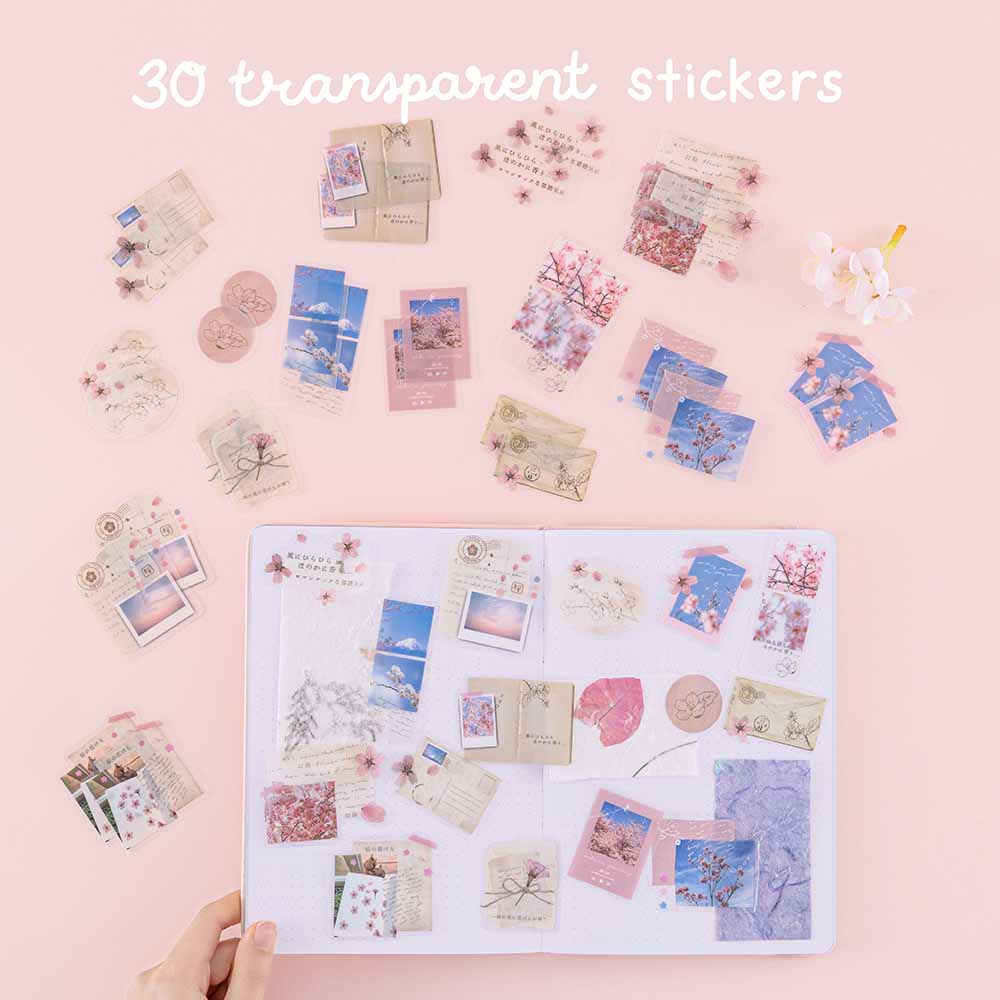 Tsuki ‘Sakura Journey’ Scrapbook Sticker Set ☾